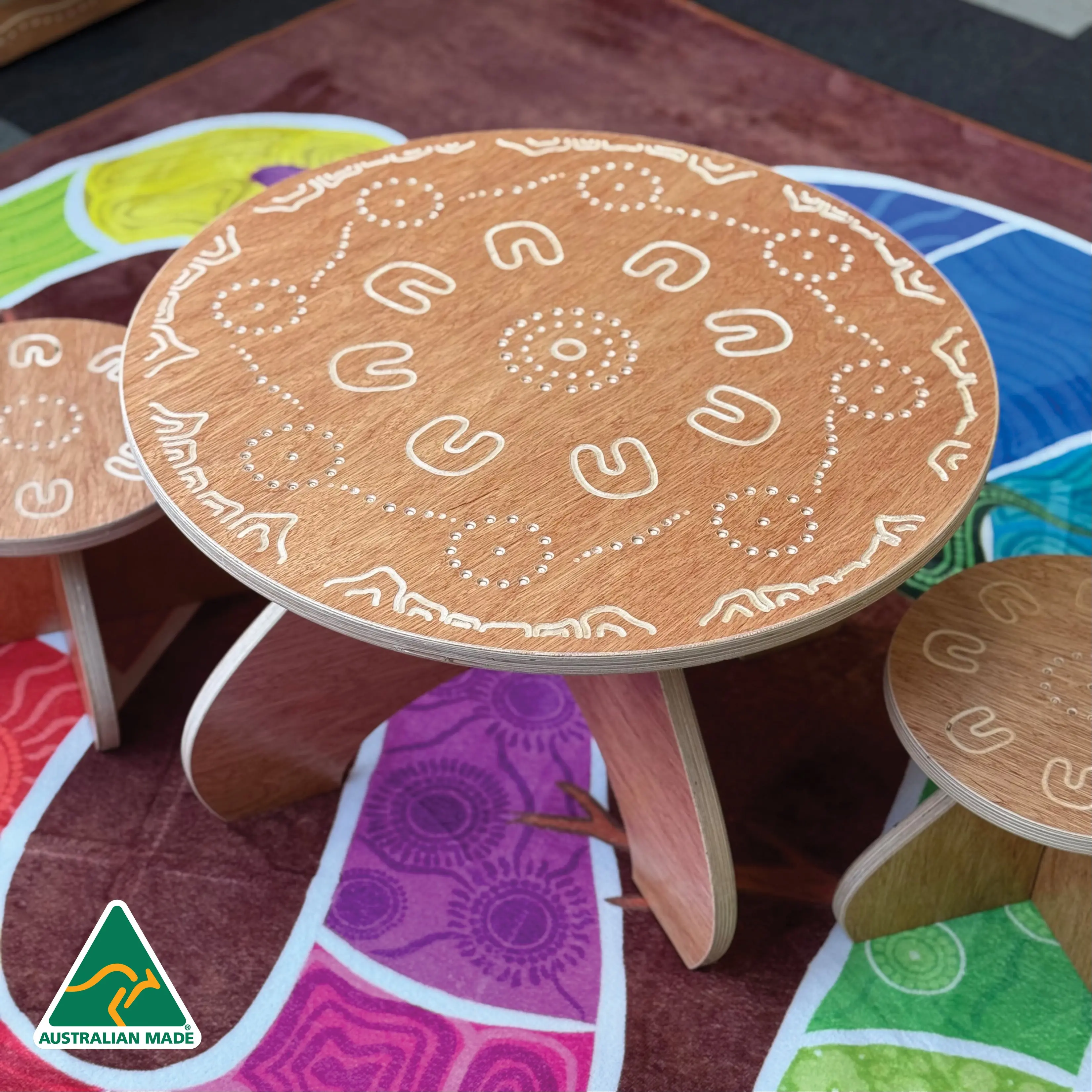 Yarning Circle Table and Stools - Image 3
