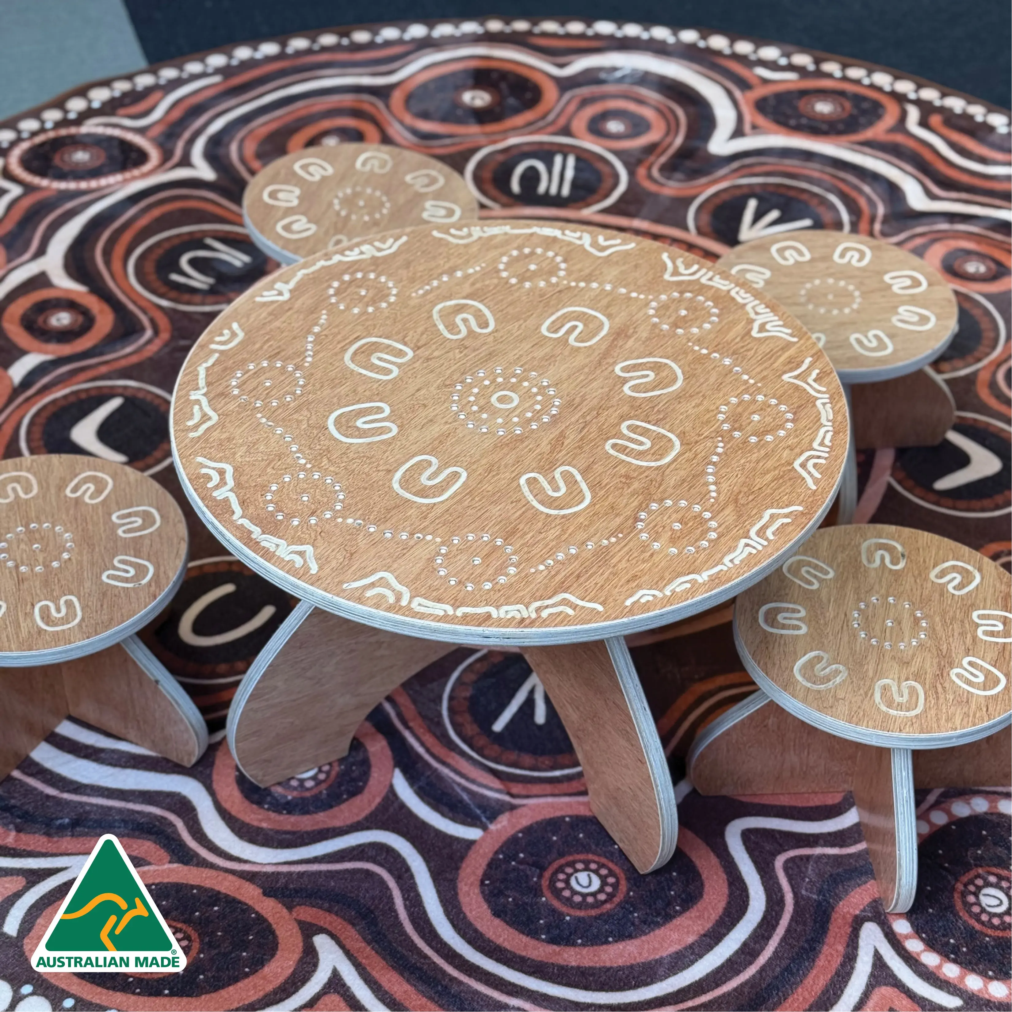 Yarning Circle Table and Stools - Image 4