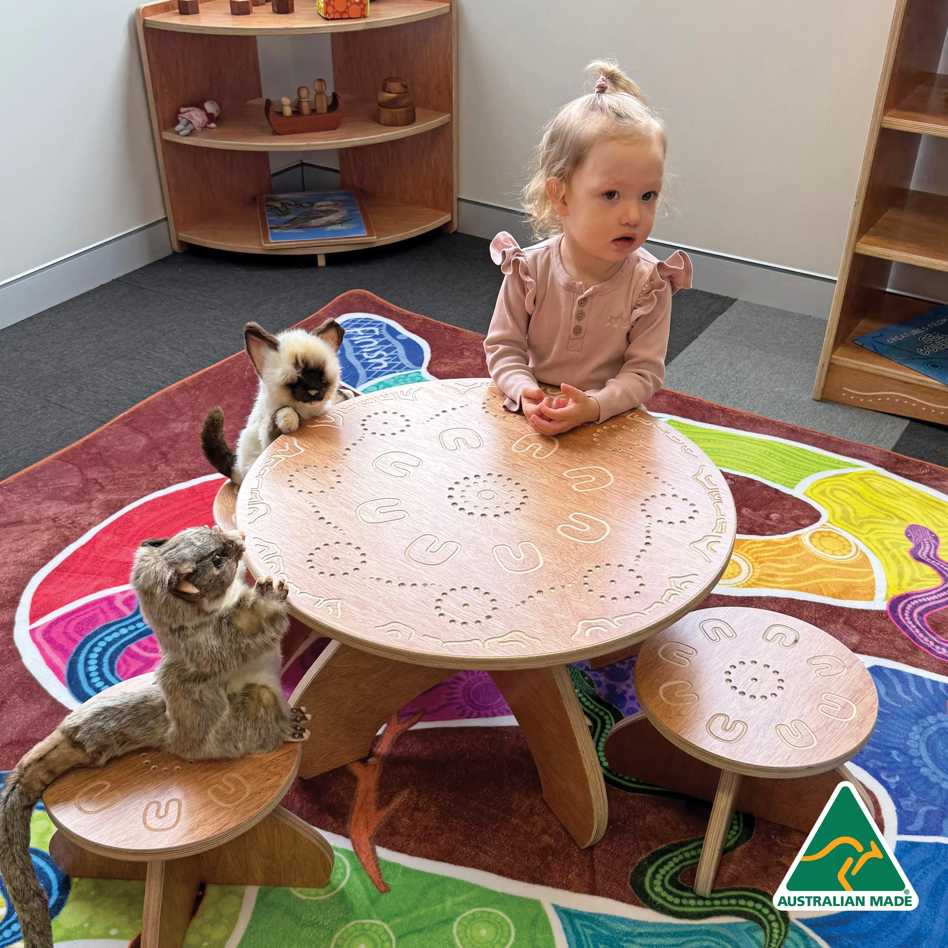 Yarning Circle Table and Stools - Image 5